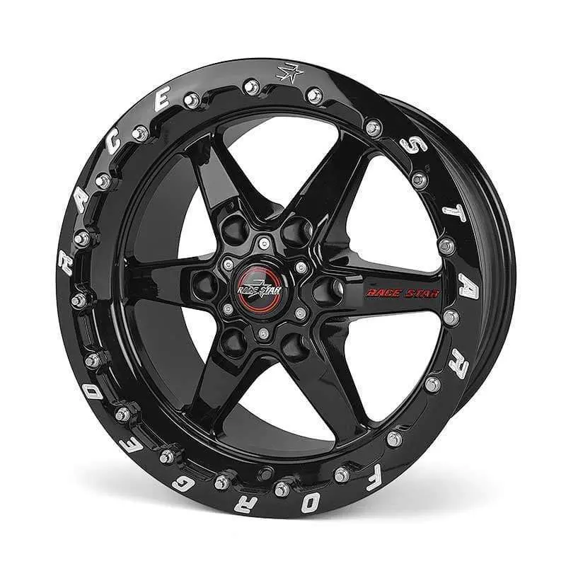 Race Star 93 Truck Star 15X10 6X5.50Bc 6.63Bs Direct Drill Gloss Black Wheel - Single Bead Lock 1