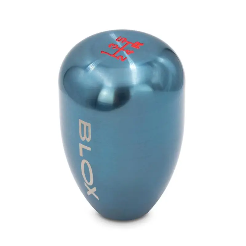 Blox Racing 5-Speed Billet Shift Knob - Torch Blue 10X1.5Mm 1