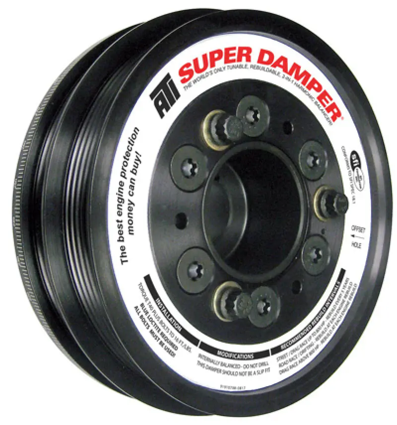 Ati Damper - 6.10In - Alum - 4 & 5 Grv - Acura Nsx 3.0L - 600 Hp Or Less - 1Pc 1