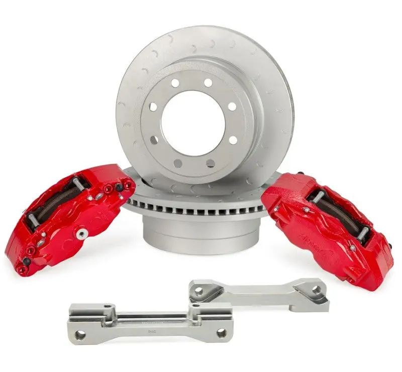 Alcon 2017+ Ford F250/F350 363X38mm Rotors 4 Piston Rear Brake Kit 1