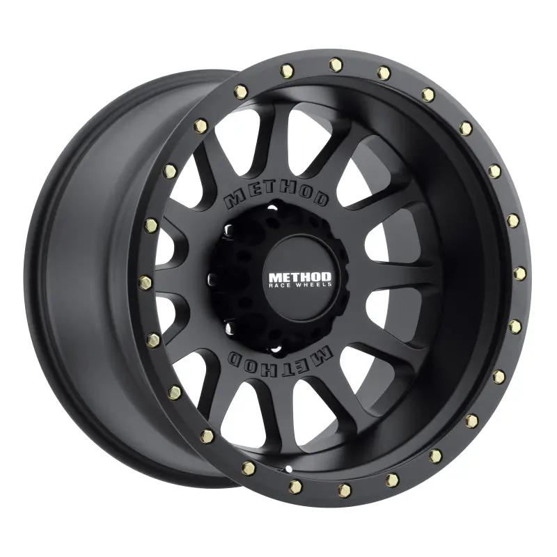 Method Mr605 Nv 20X10 -24Mm Offset 8X6.5 121.3Mm Cb Matte Black Wheel 1