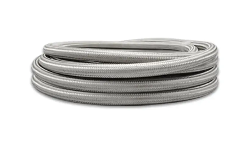 Vibrant Ss Braided Flex Hose With Ptfe Liner -10 An (10 Foot Roll) 1